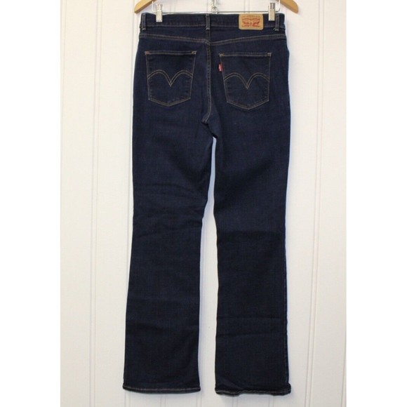 Levi's Women's Size 29 Classic Boot Jeans  Blue Cotton Blend - Picture 6 of 8